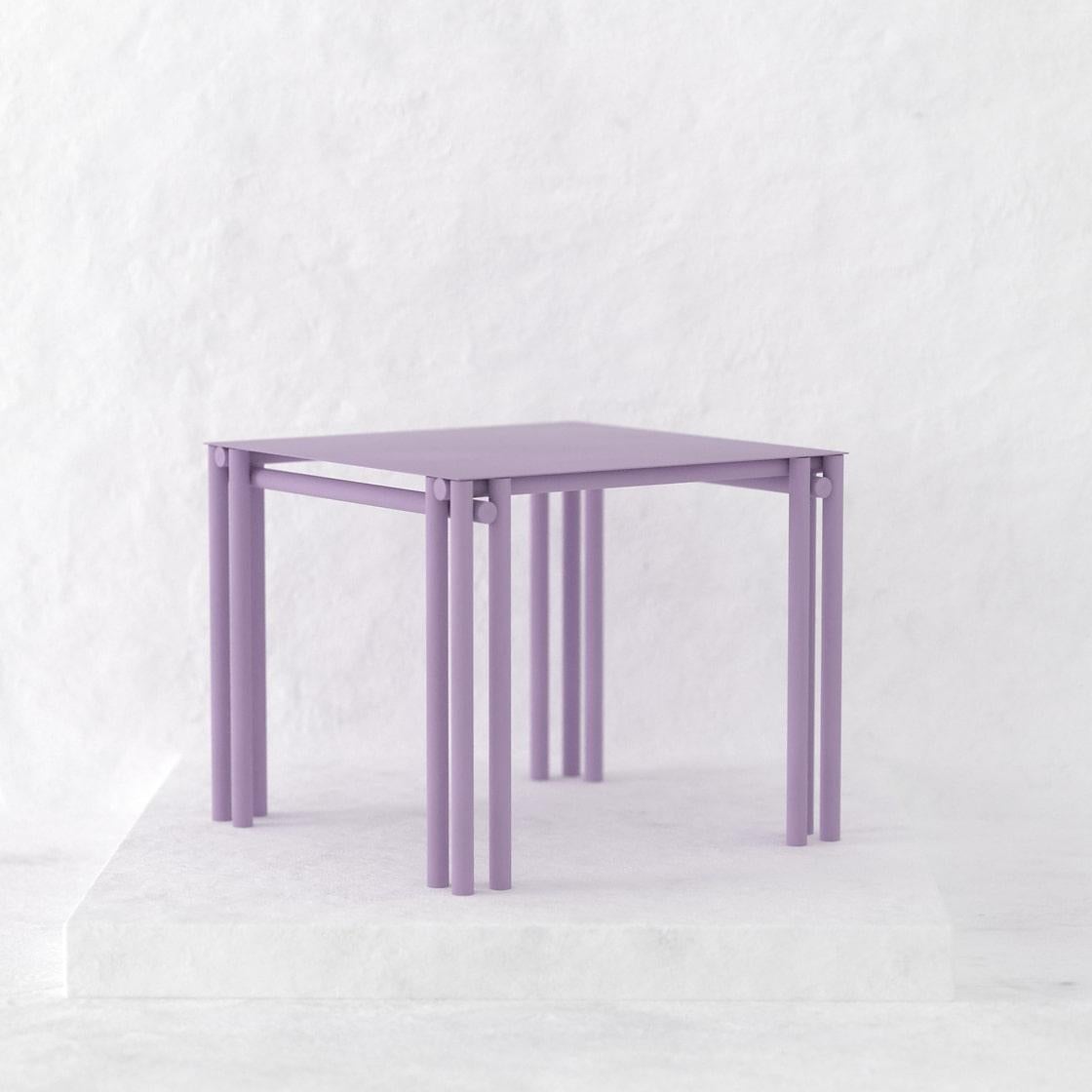 Modern Lila Dolmen Square Dining Table For Sale