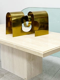 Lila Katzer Abstrakte Skulptur aus Messing