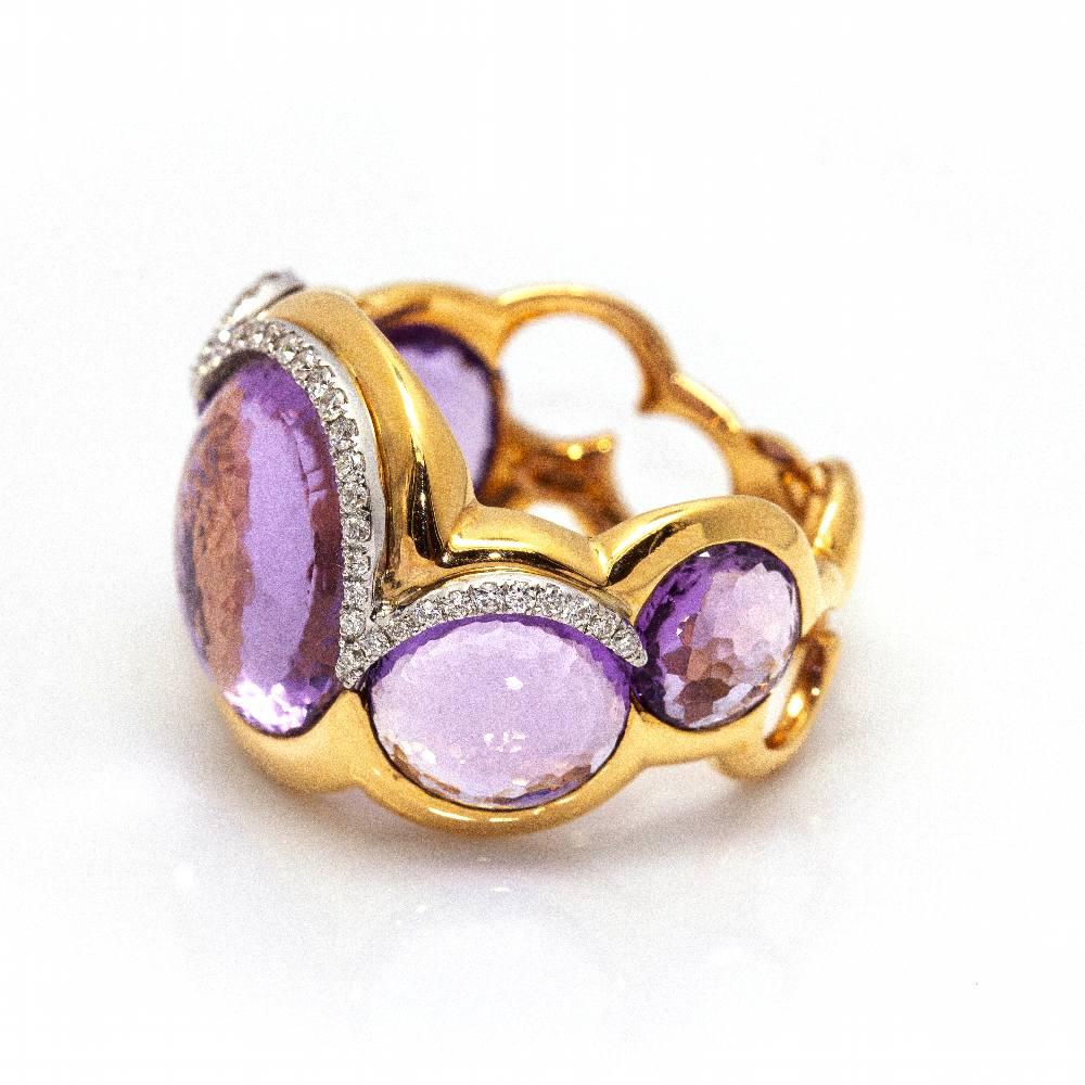 Anello LILA SKY in oro con diamanti In condizioni Nuovo in vendita a Barcelona, CT