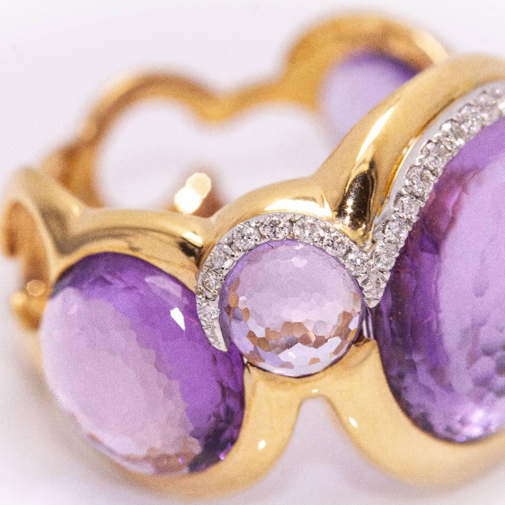 Anello LILA SKY in oro con diamanti in vendita 1
