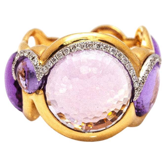 LILA SKY Ring in Gold with Diamonds