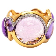 LILA SKY Ring in Gold with Diamonds