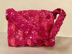 Lilac Beaded Evening Bag with Caviar Beadwork circa 1950