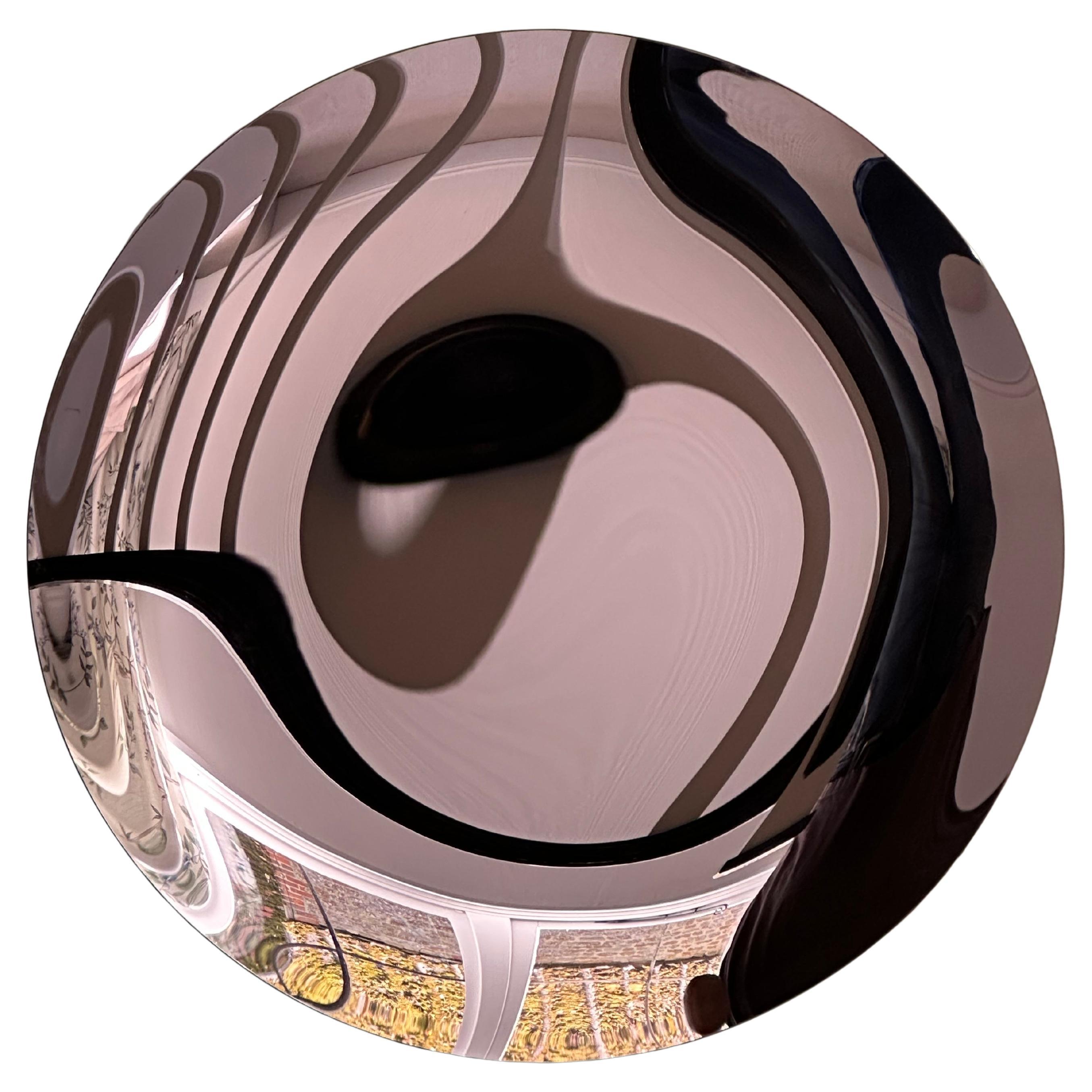 Lilac Concave Wall Mirror by The Convex Mirror Co., Silvered Glass