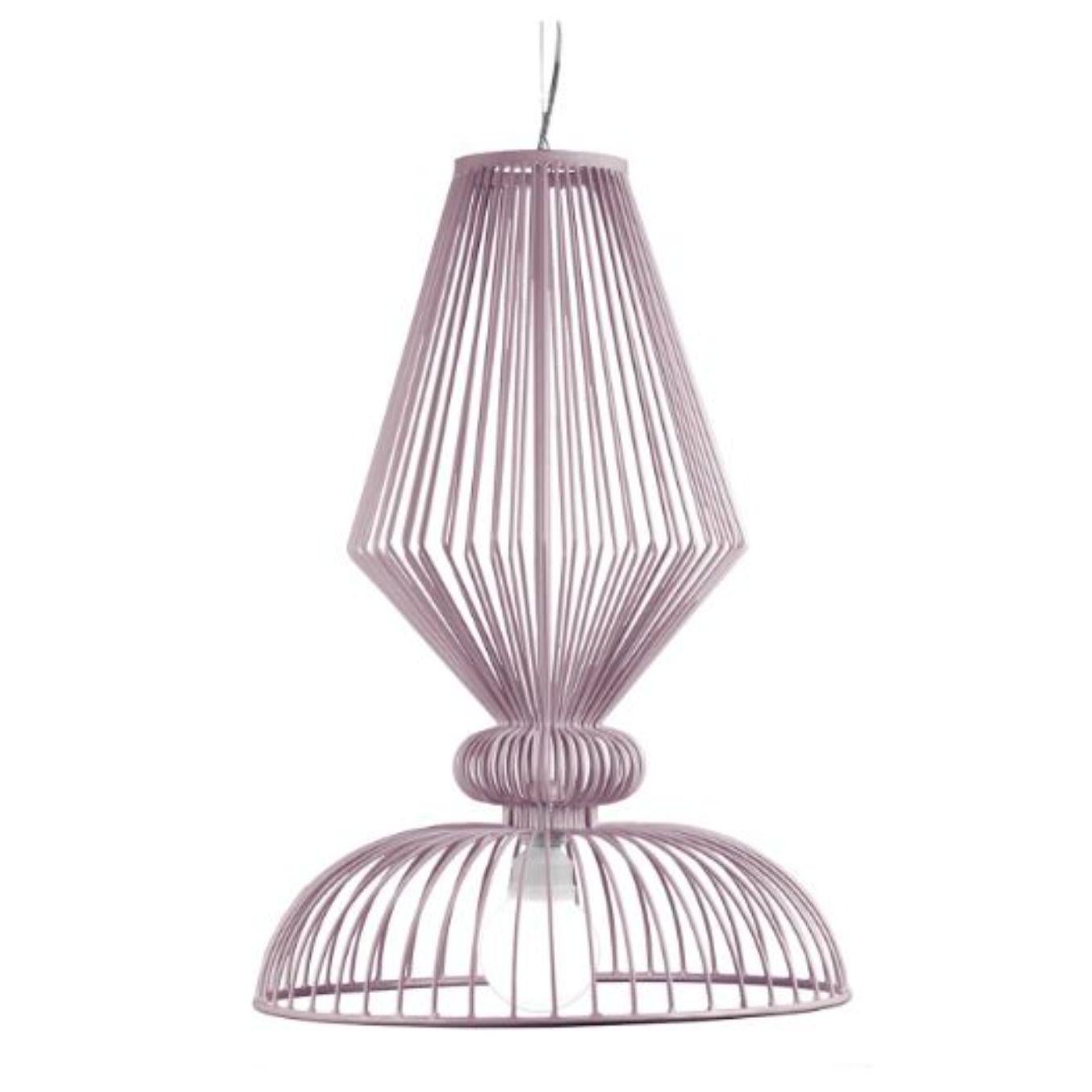 Lilac expand suspension lamp by Dooq.
Dimensions: W 50 x D 50 x H 70 cm.
Materials: lacquered metal, polished or brushed metal
Also available in different colors and materials.

Information:
230V/50Hz
E27/1x20W LED
120V/60Hz
E26/1x15W LED
bulb not