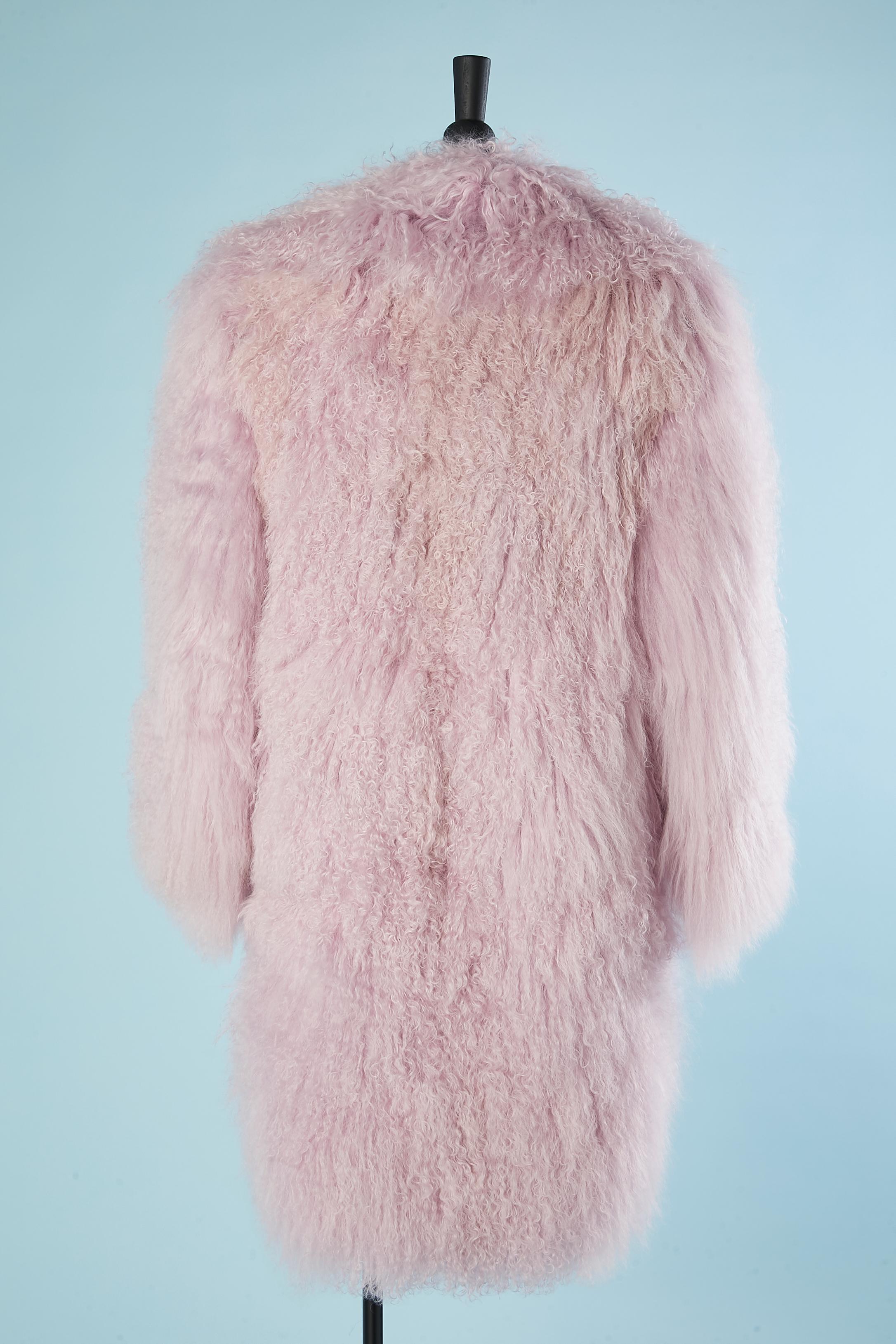 Women's Lilac fur puffer coat Jin Diao 