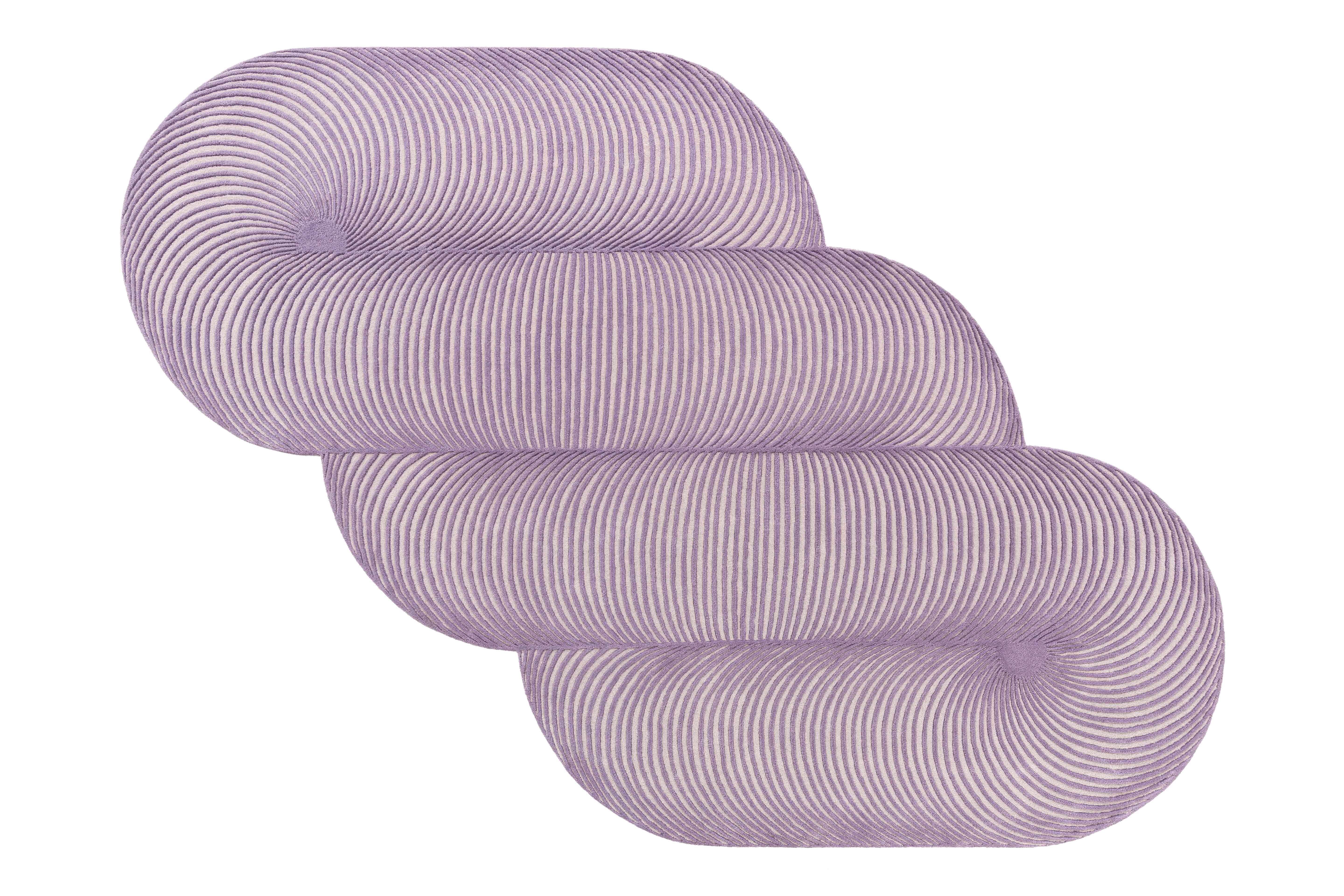 Contemporary Lilac Giro Rug by Gandia Blasco For Sale