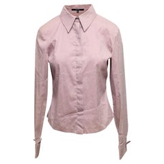 Lilac Gucci Long Sleeve Button-Up Top Size IT 42