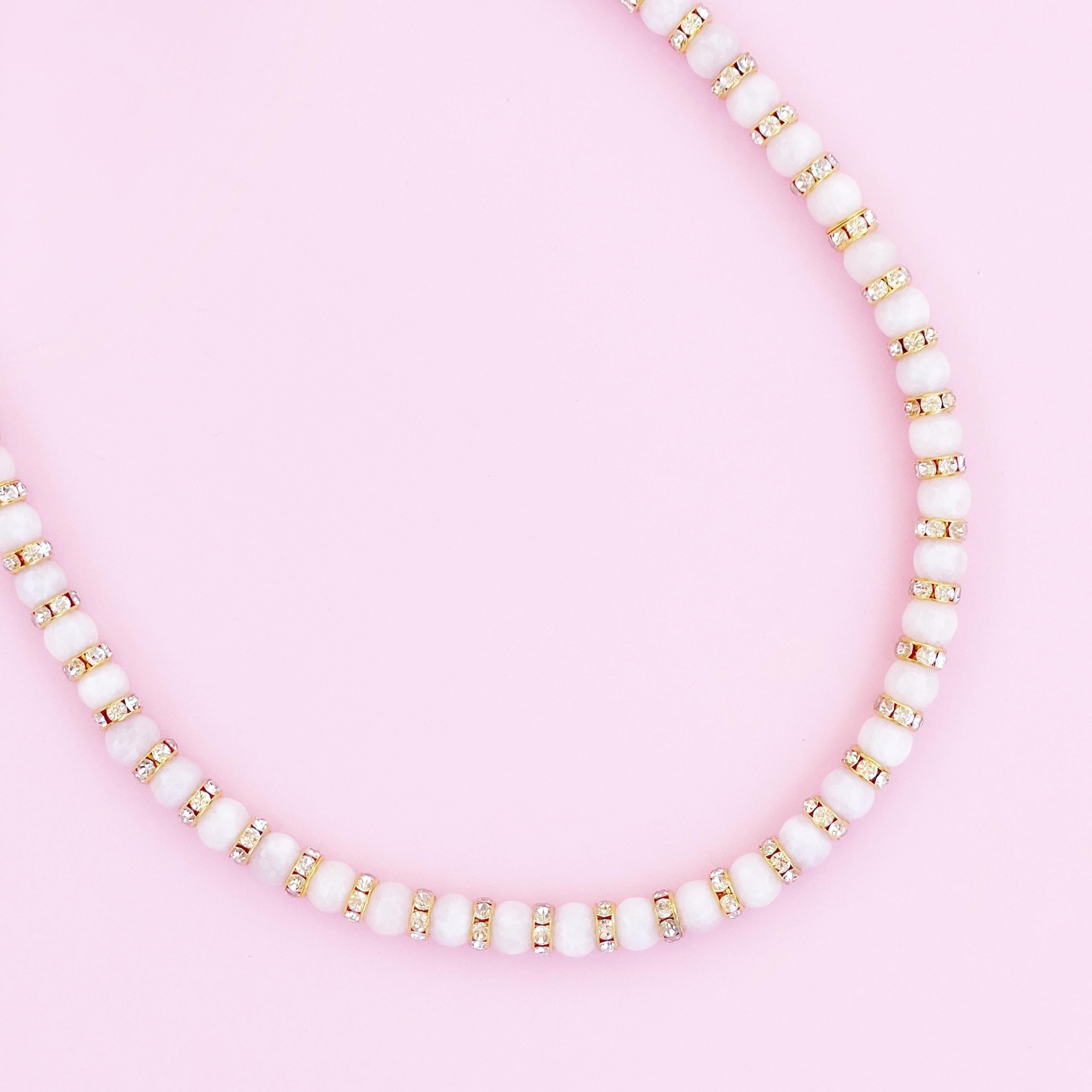 Modern Lilac Jade Gemstone Necklace For Sale