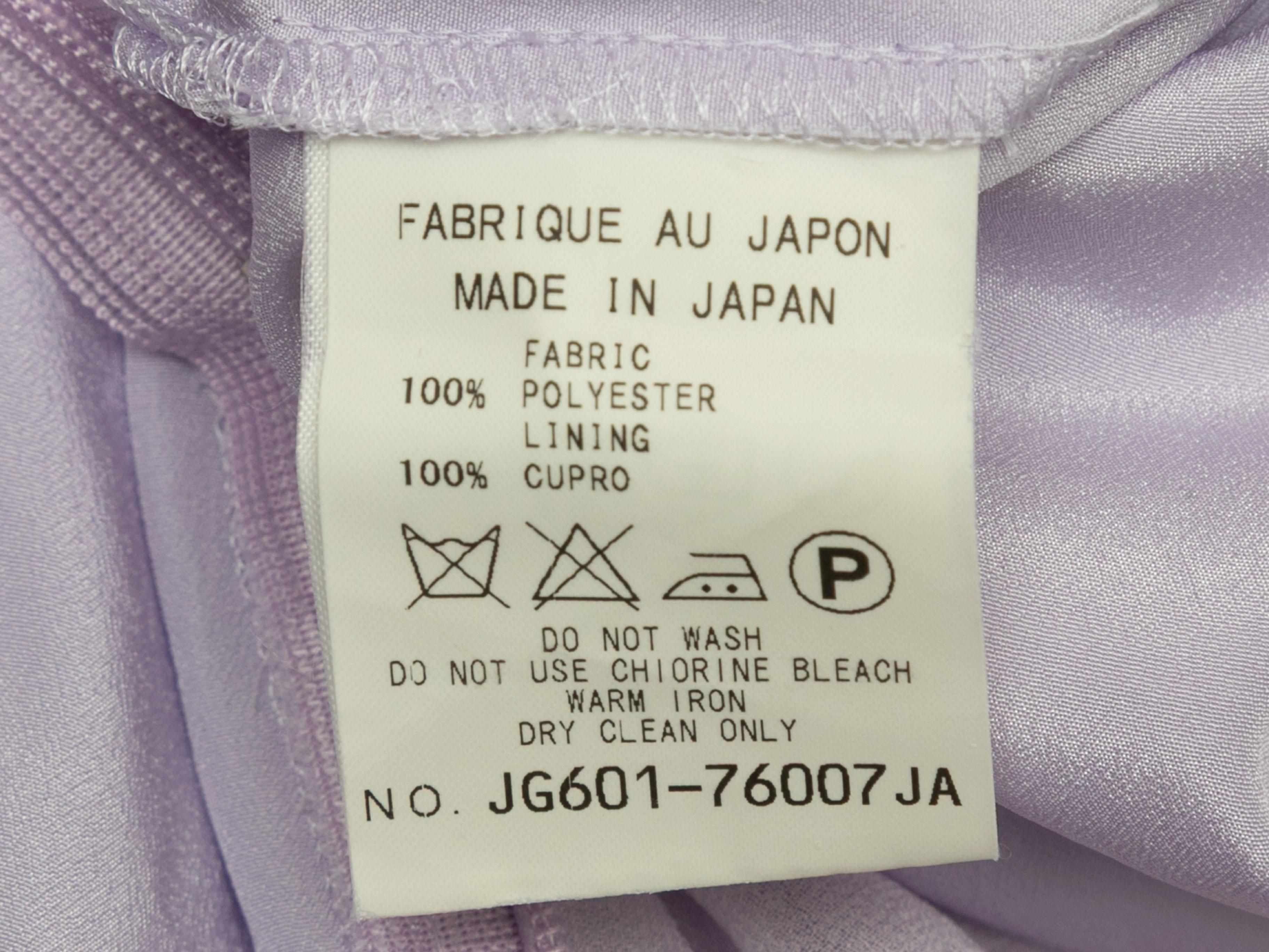 Keita Maruyama jupe lilas à nœud, taille US 0 Pour femmes en vente