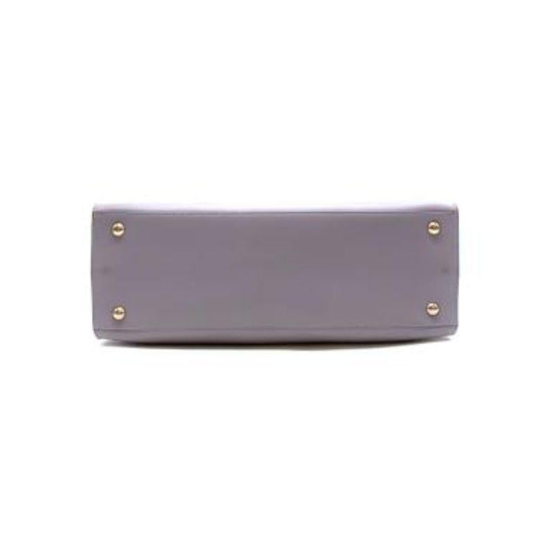 Fliederfarbene Gancini-Ledertasche mit Schnalle Damen im Angebot