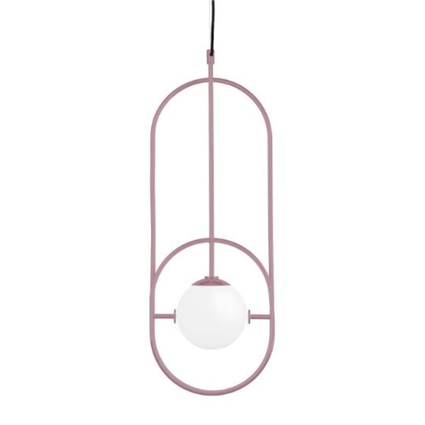 Lilac Loop I suspension lamp by Dooq
Dimensions: W 26.5 x D 15 x H 73 cm
Materials: lacquered metal, polished or brushed metal.
Also available in different colours and materials.

Information:
230V/50Hz
1 x max. G9
4W LED

120V/60Hz
1 x