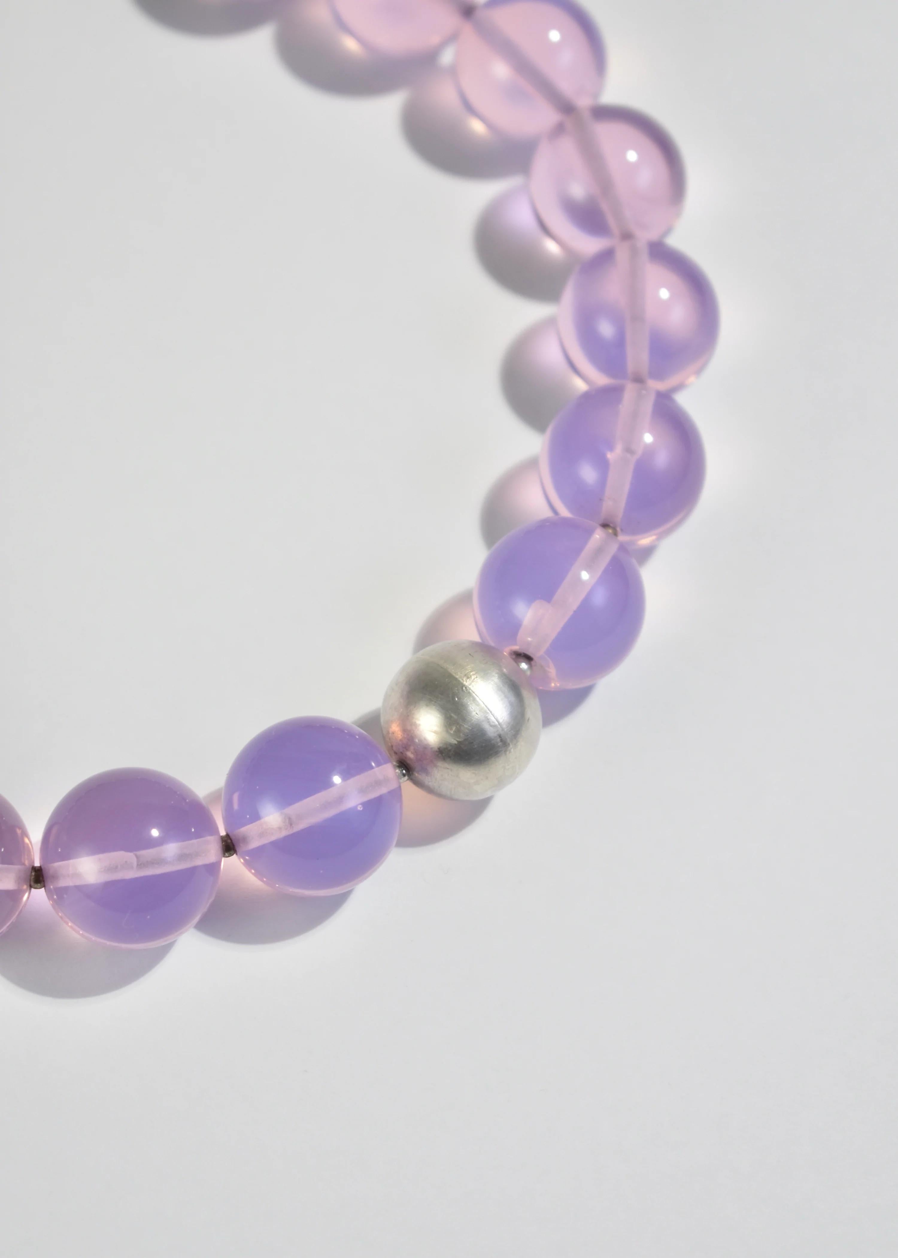 Women's Lilac Lucite Necklace