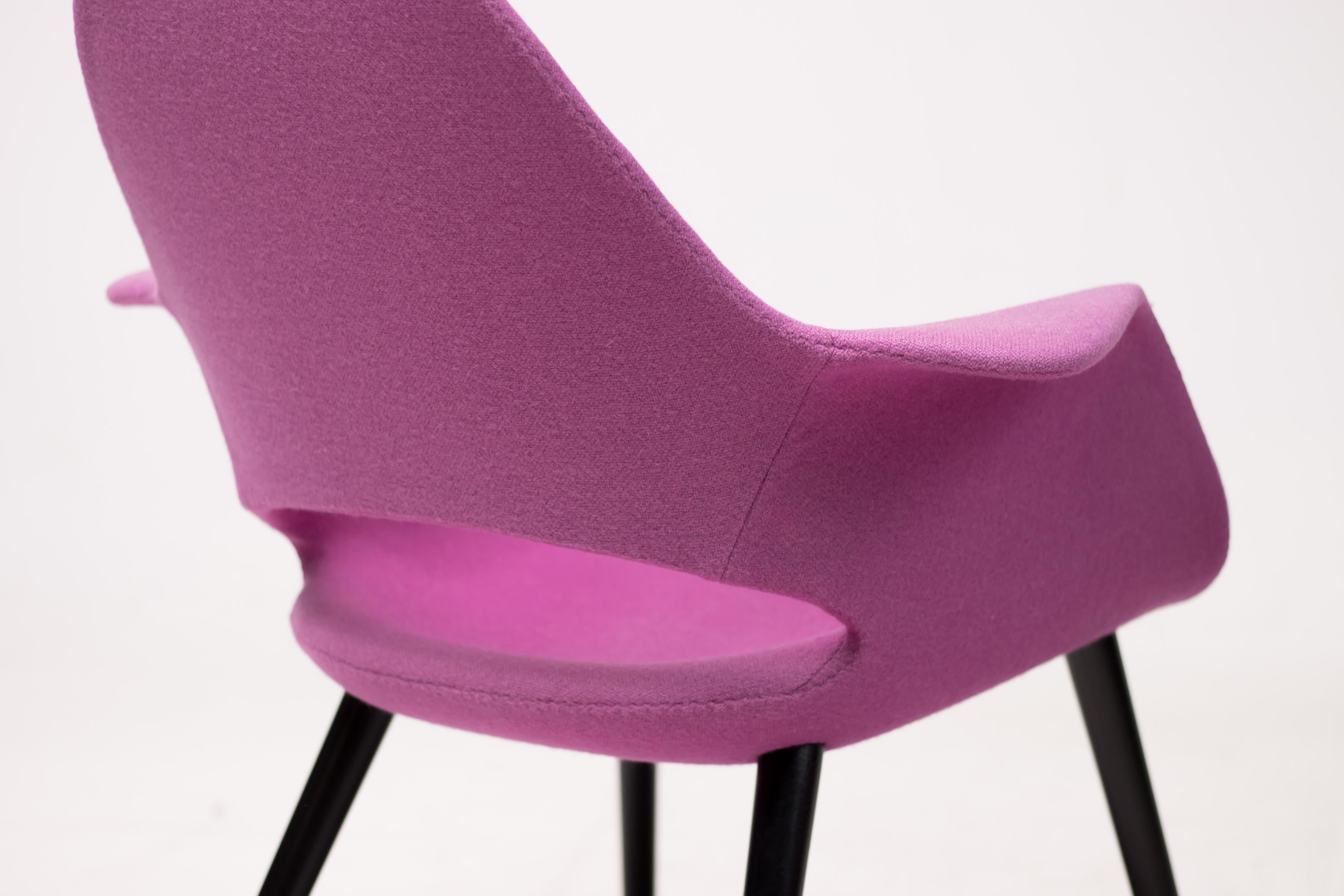 Dyed Lilac Organic Chairs by Charles Eames & Eero Saarinen