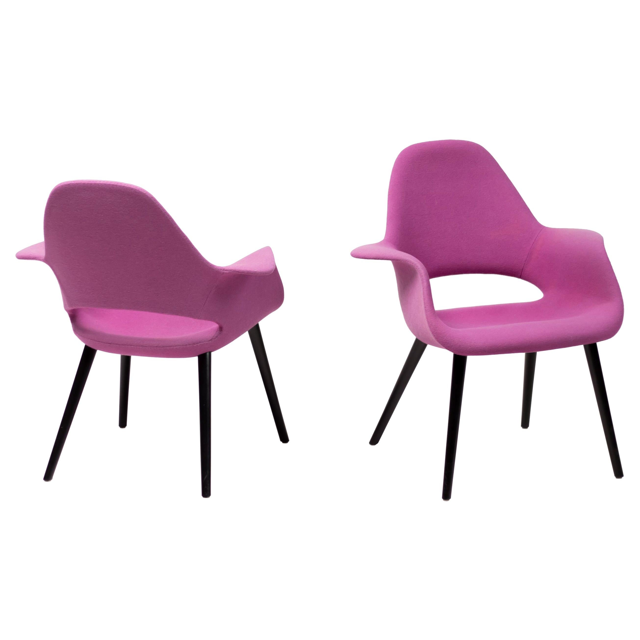 Lilac Organic Chairs by Charles Eames & Eero Saarinen