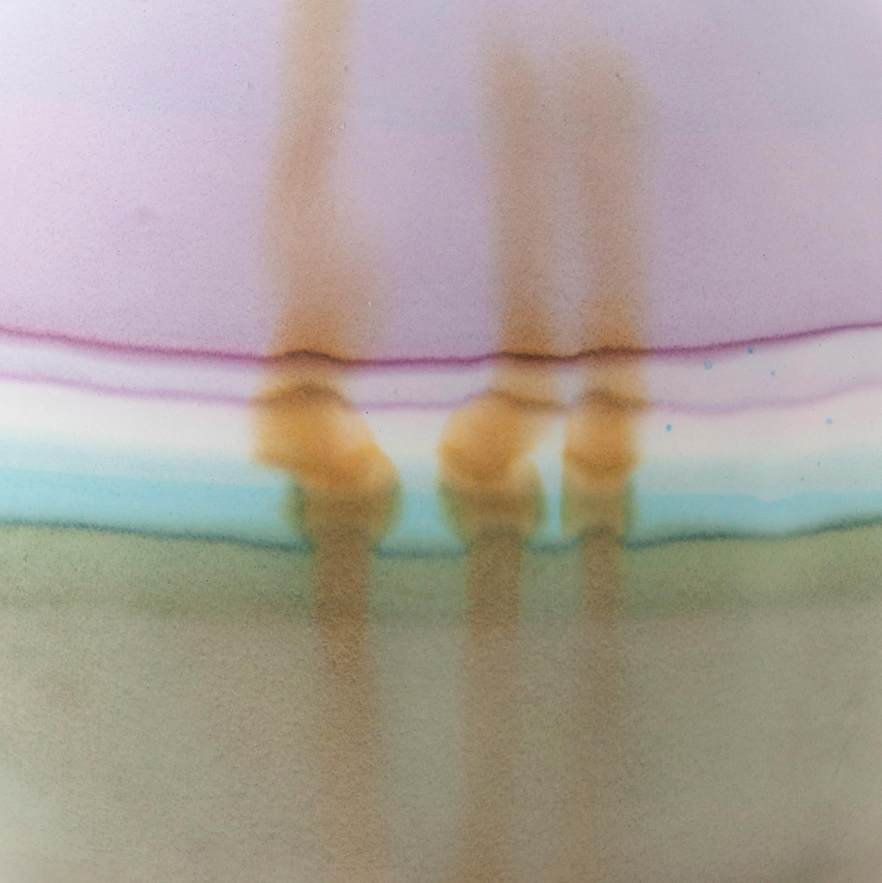 Post-Modern Lilac Patina Saturn Vase by Elyse Graham