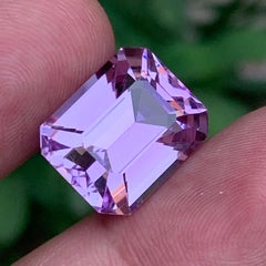 Kunzita natural rosa lila 21,72 quilates gema suelta talla esmeralda para colgante