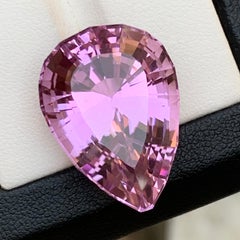 Kunzita natural rosa lila 37,72 quilates gema suelta talla pera para colgante