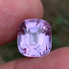 Fliederrosa Natürlicher Kunzit Cushion-Schliff 13,70 Karat Loser Edelstein, Afghanistan