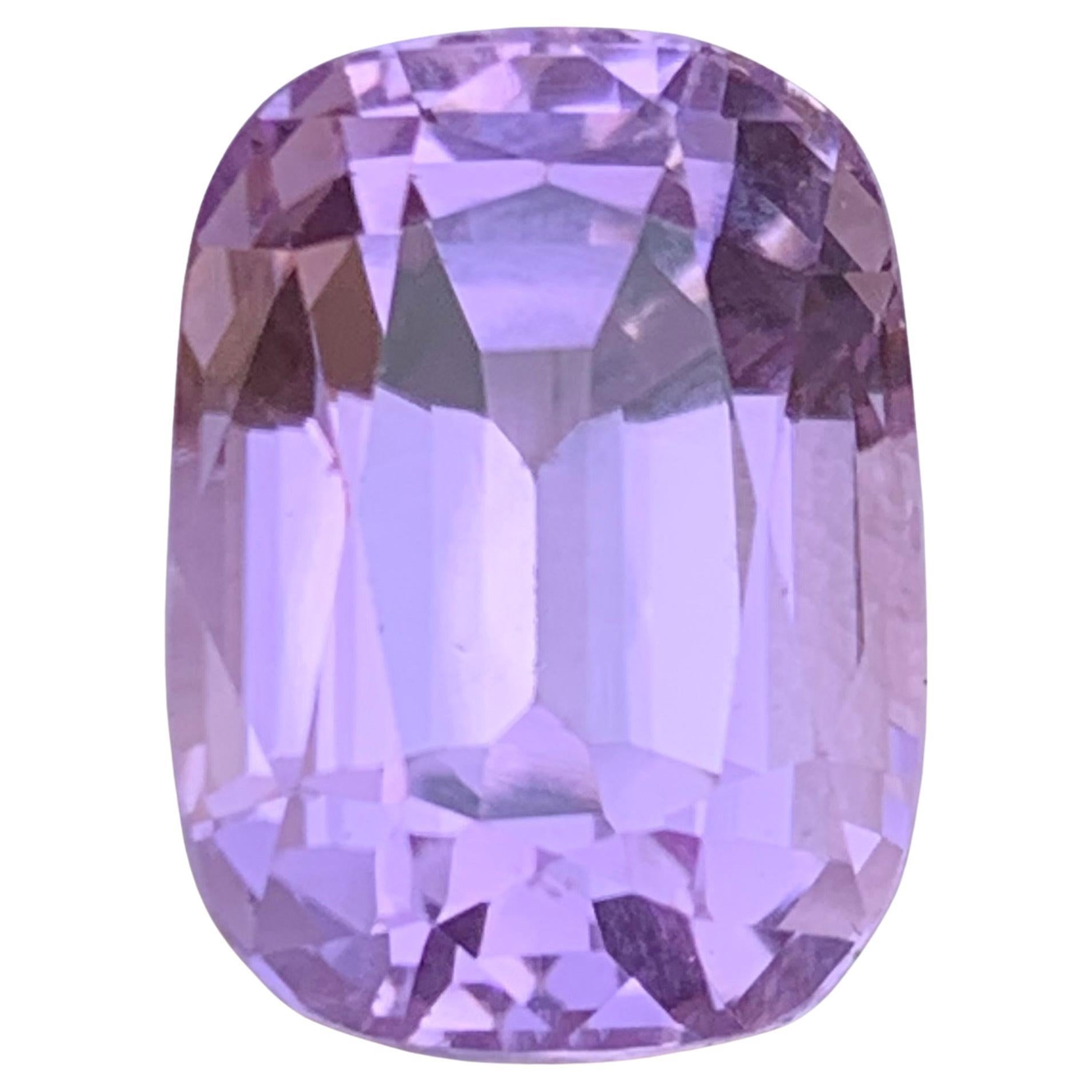 Lilac Pink Natural Kunzite Cushion Cut 14.41 Carat Loose Gemstone for Pendant