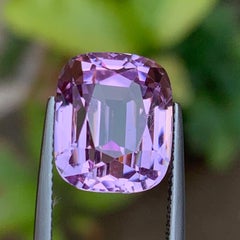 Lilac Pink Natural Kunzite Necklace Pendant Loose Gemstone 14.45 Ct Cushion Cut