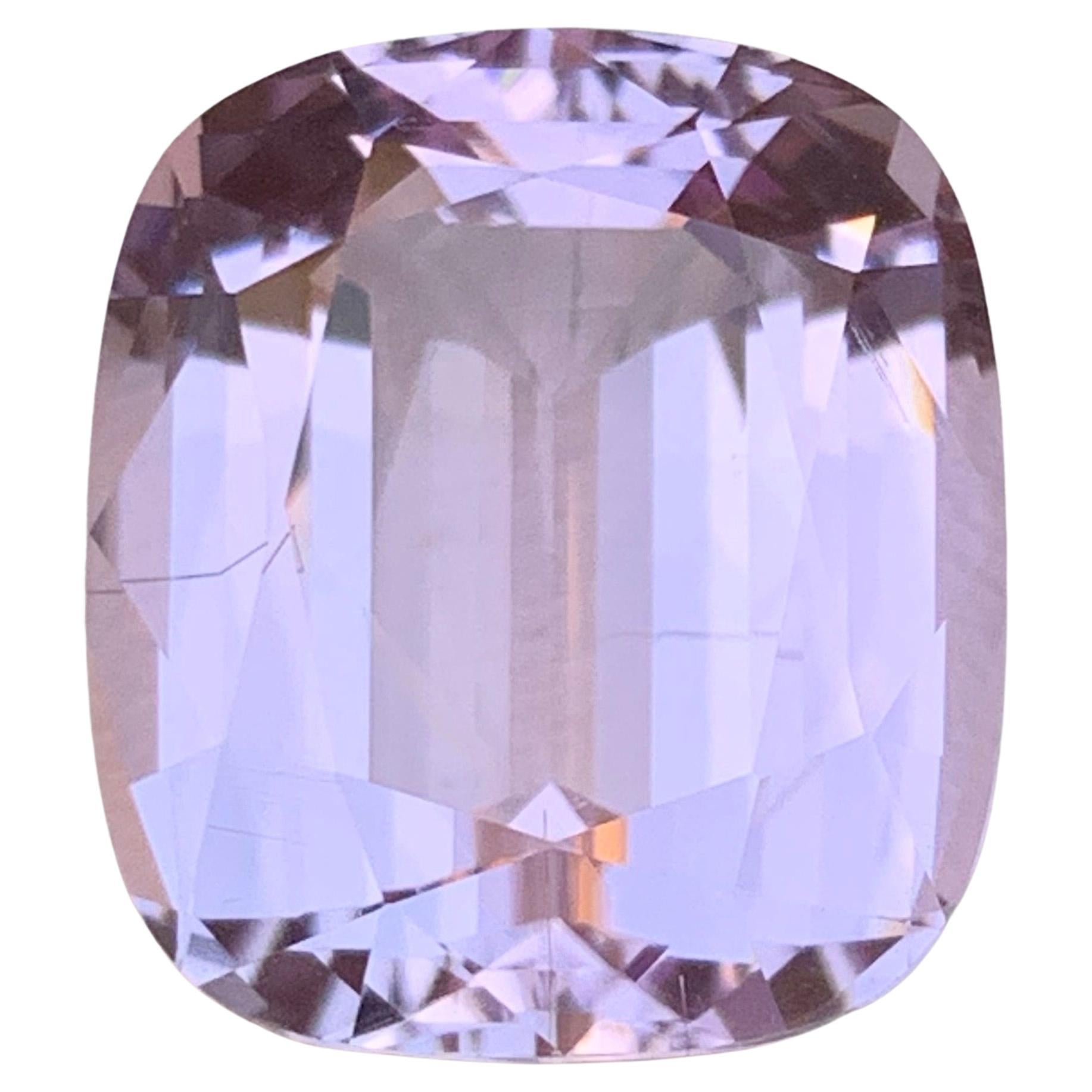 Colgante Collar Kunzita Rosa Lila Natural Piedra Preciosa Suelta 19.65 Ct Corte Cojín