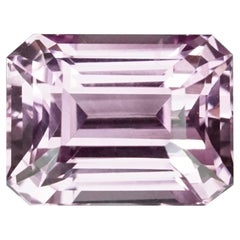 Lilac Pink Sapphire 1.77 Ct Emerald Cut Unheated, Loose Gemstone