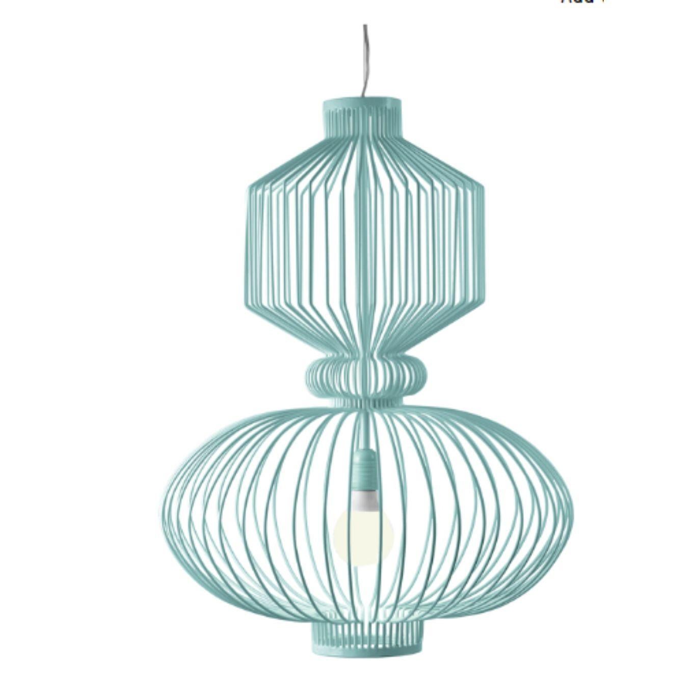Modern Lilac Revolution Suspension Lamp by Dooq For Sale