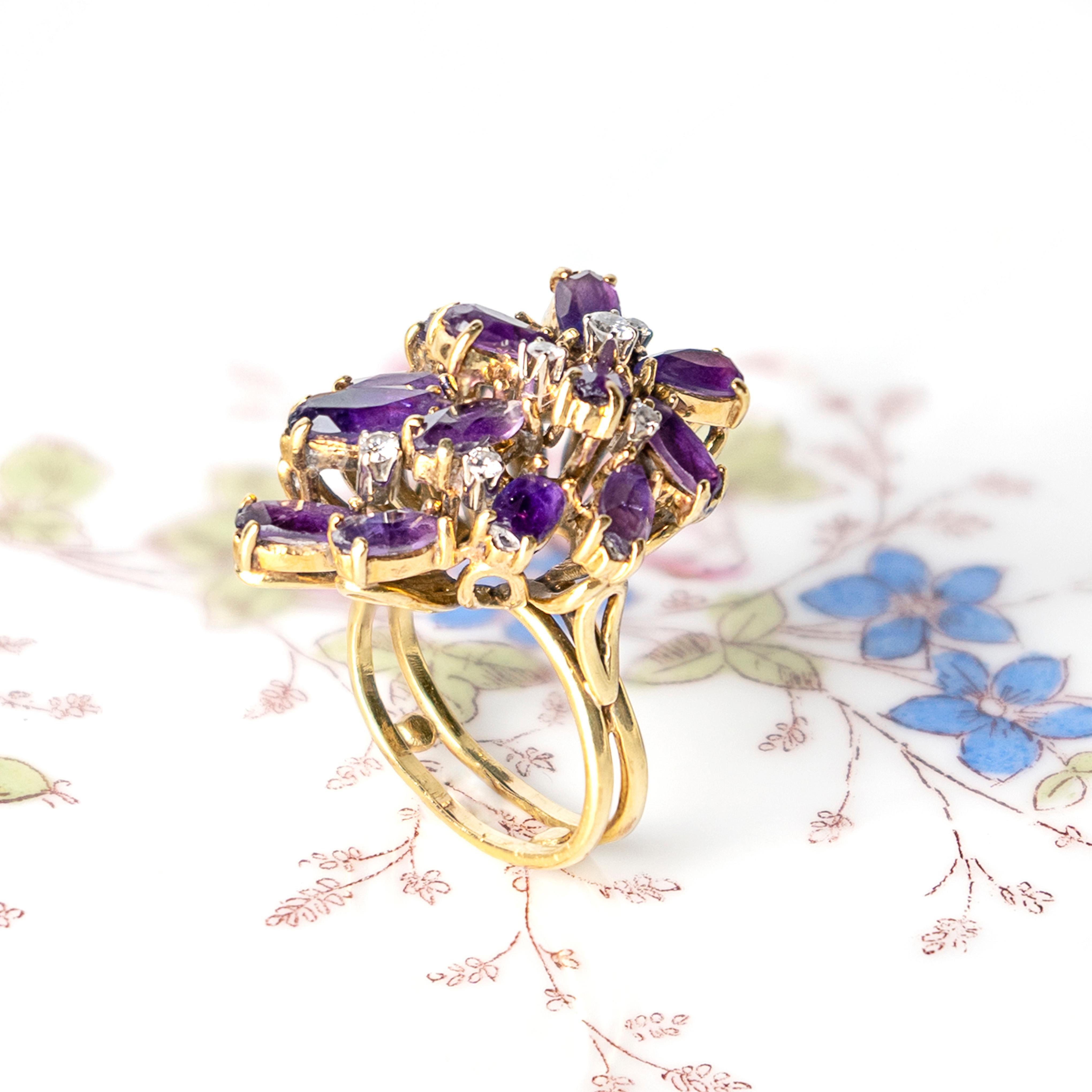 Modernist Gilbert Albert Lilac Ring For Sale