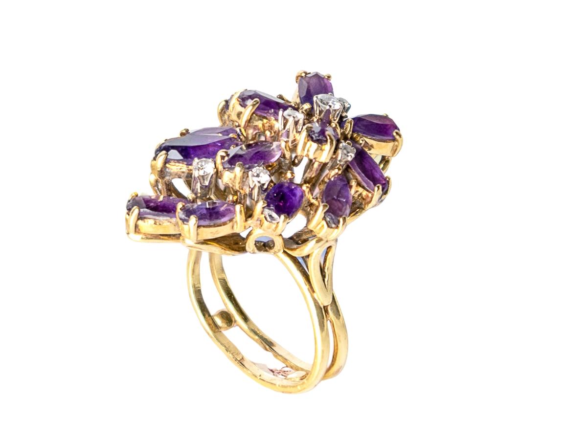 Brilliant Cut Gilbert Albert Lilac Ring For Sale