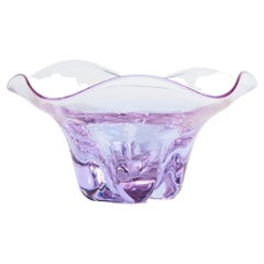 Vintage Lilac Ruffled Bowl