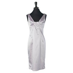 Vestido de cóctel lila sin mangas con corte D&G by Dolce & Gabbana