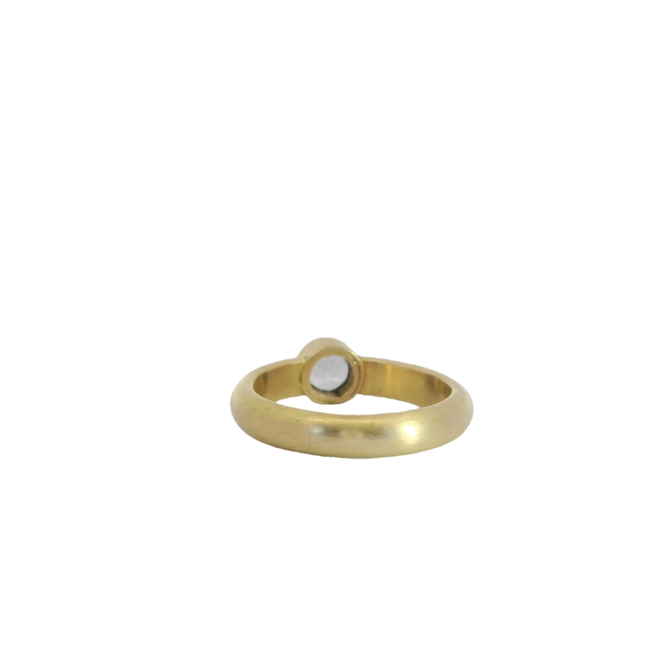 Round Cut Lilac Spinel 18k Gold Solitaire Ring, Lynn Kathyrn Miller, Lynn K Designs For Sale