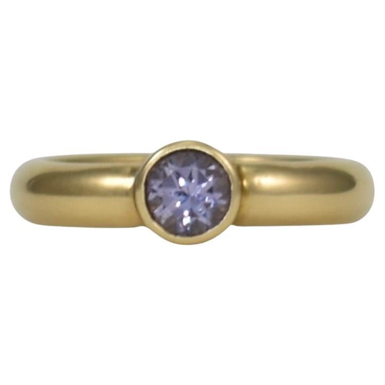 Lilac Spinel 18k Gold Solitaire Ring, Lynn Kathyrn Miller, Lynn K Designs