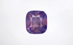 Lilac untreated sapphire with a GIA certificate