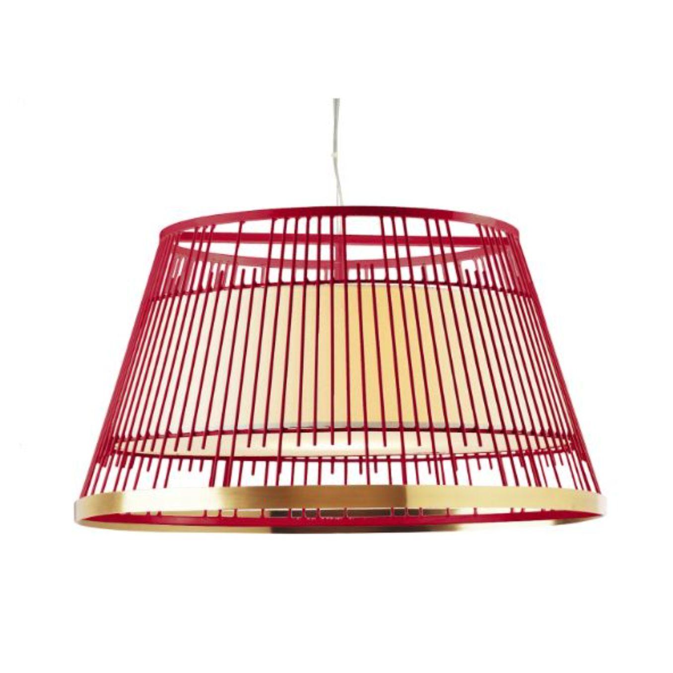 Lampe à suspension Lilas Up I avec anneau en cuivre de Dooq en vente 2