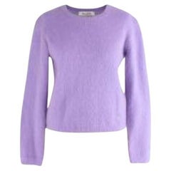 Lilac wool-mohair blend sweater