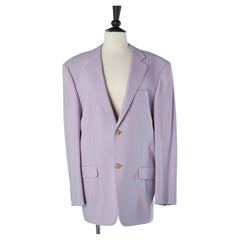 Lilac wool single breasted jacket Giani Versace Couture Men Collection