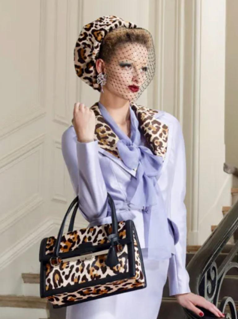 Lilak jacket with leopard jacquard collar Christian Dior by John Galliano Resort For Sale 3