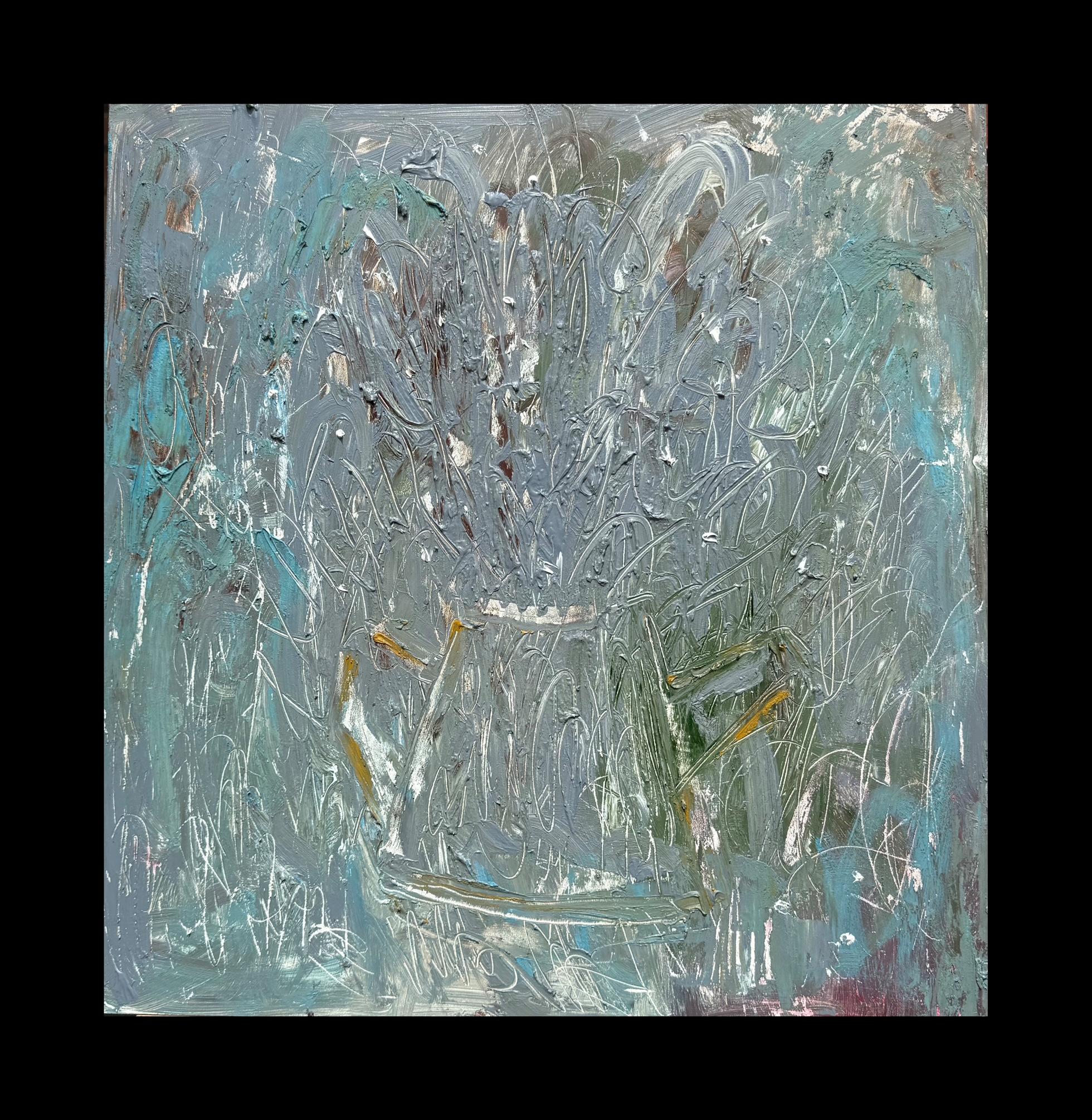 Arte Georgiano Contemporáneo de Lile Gasviani - Flores Espejo en venta 1