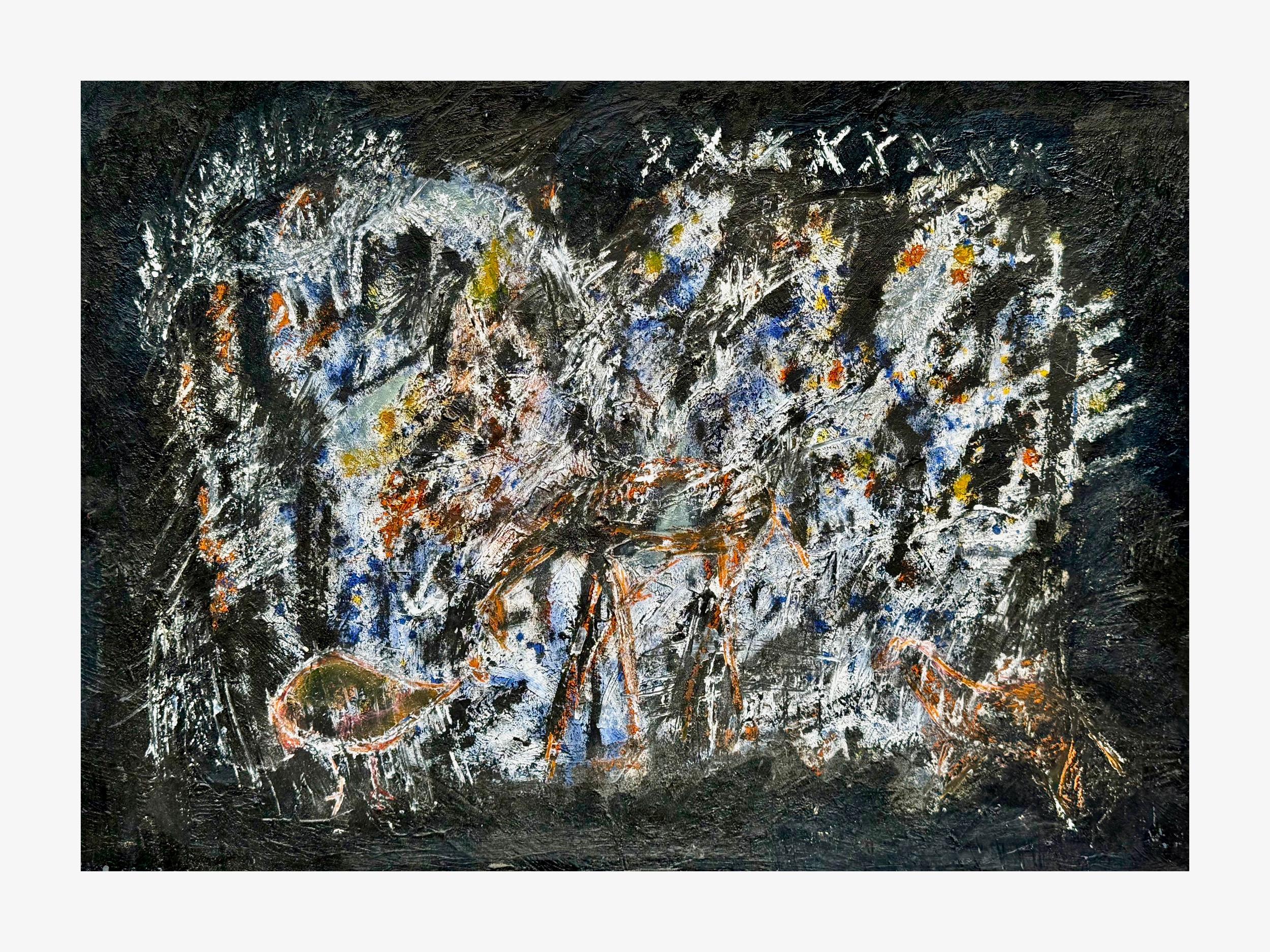 Arte Georgiano Contemporáneo de Lile Gasviani - Pared Cueva Prehistórica en venta 1