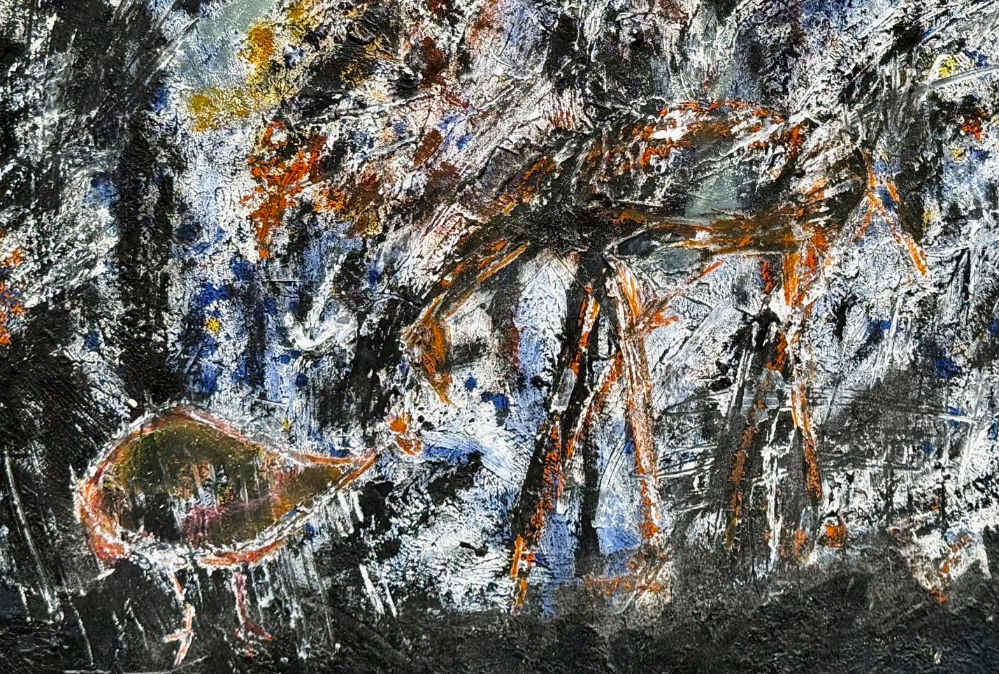 Arte Georgiano Contemporáneo de Lile Gasviani - Pared Cueva Prehistórica en venta 3