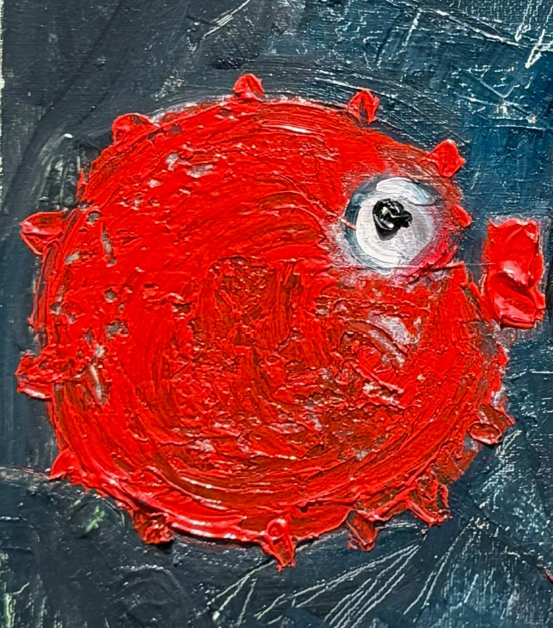 Arte contemporanea georgiana di Lile Gasviani - Pesce palla in vendita 2