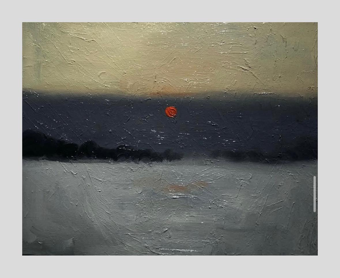 Arte contemporanea georgiana di Lile Gasviani - Red Sun in vendita 1