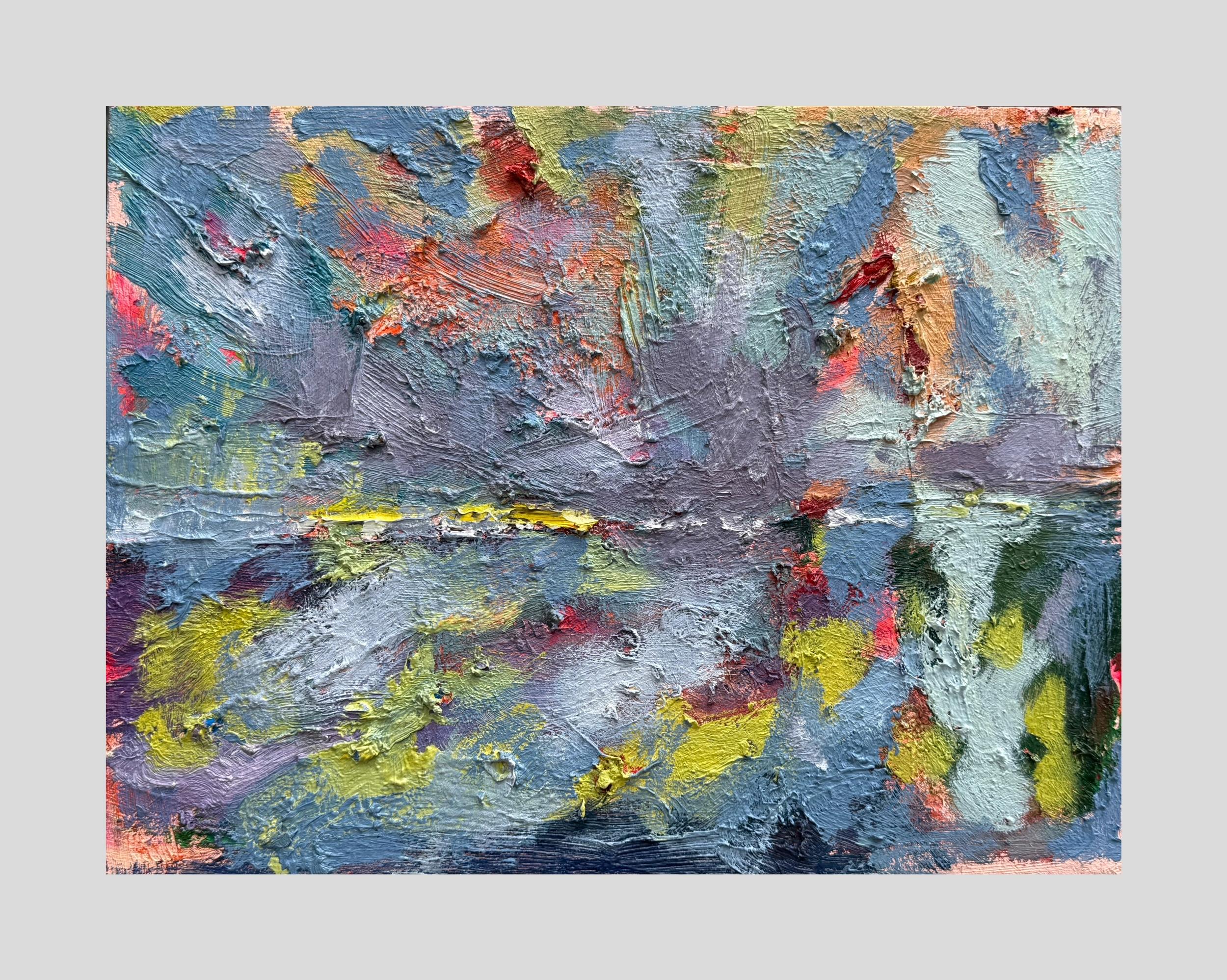 Arte contemporanea georgiana di Lile Gasviani - Foglie gialle in vendita 1