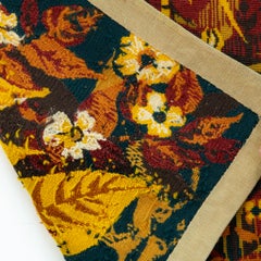 Tapisserie L'Île Heureuse, laine tissée à la main, Aubusson, 95x140 cm, 1970