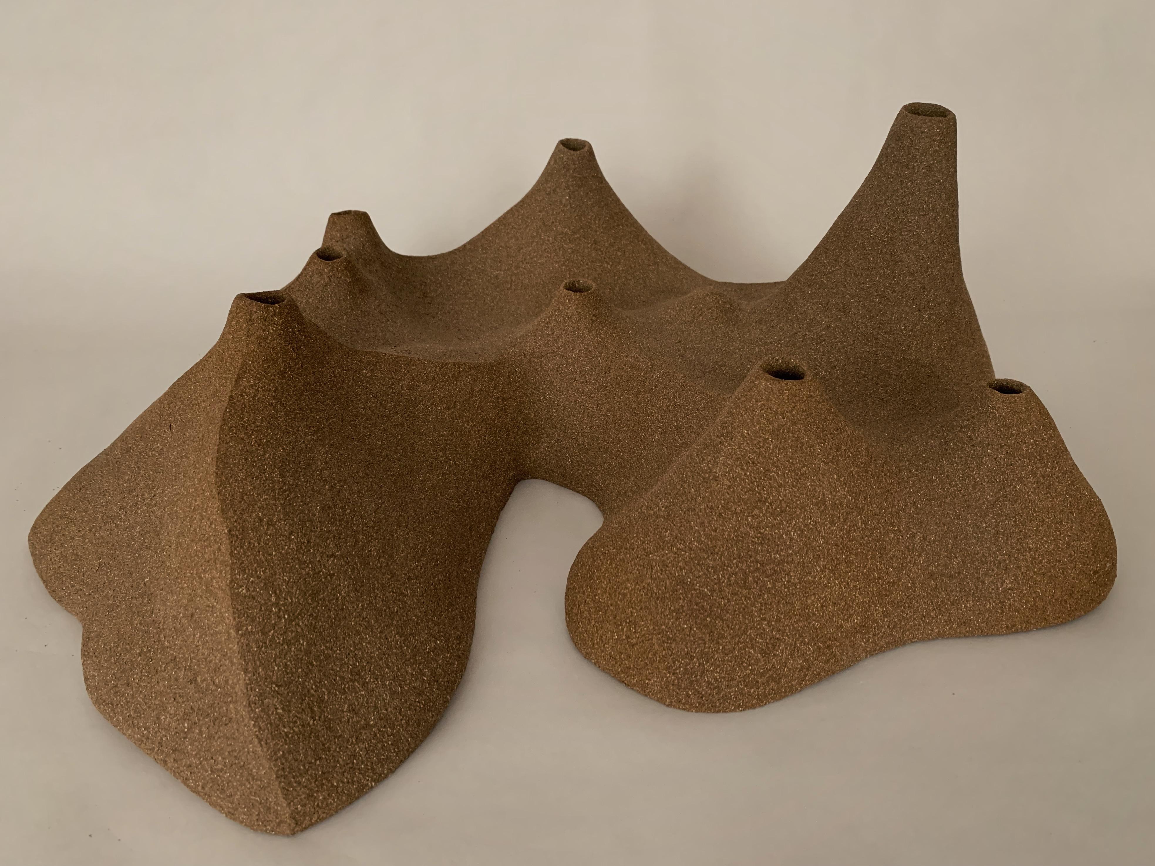 Stoneware L’île Sculpture by Laura Giudice For Sale