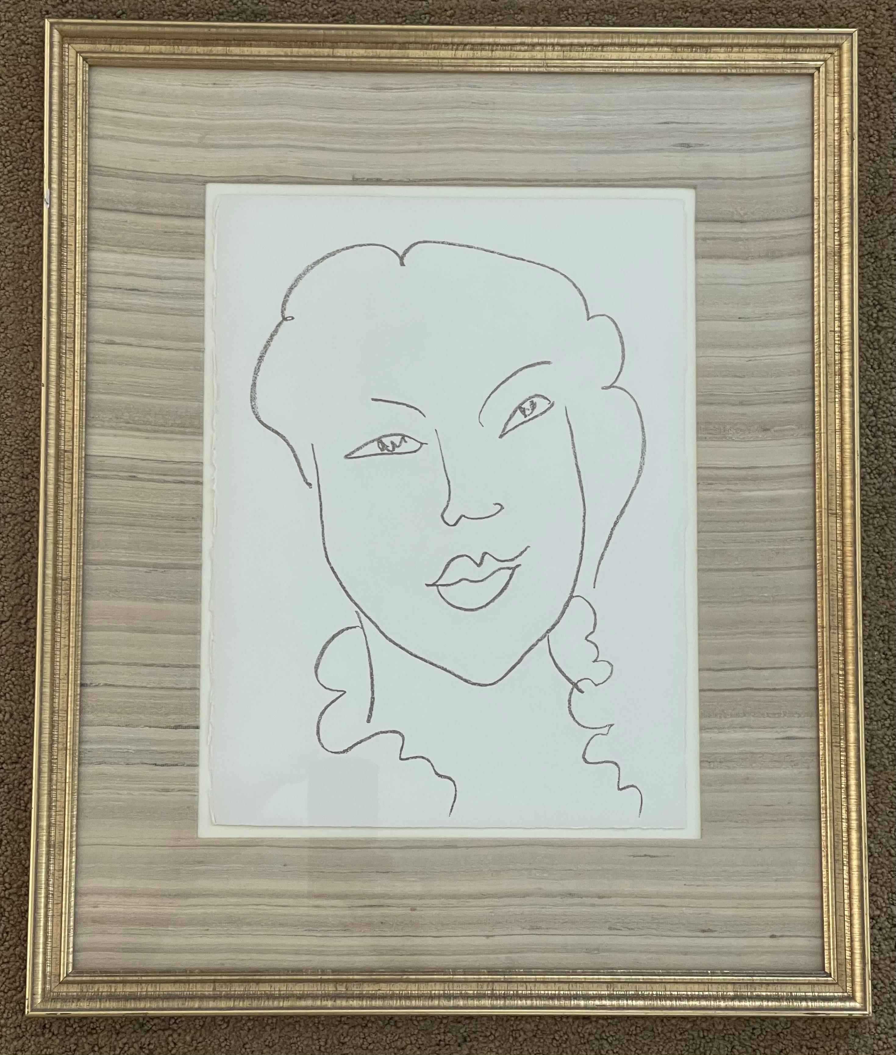 „L'Ile Verte“ von Poesies Antillaises, Lithographie von Henri Matisse (Moderne der Mitte des Jahrhunderts) im Angebot