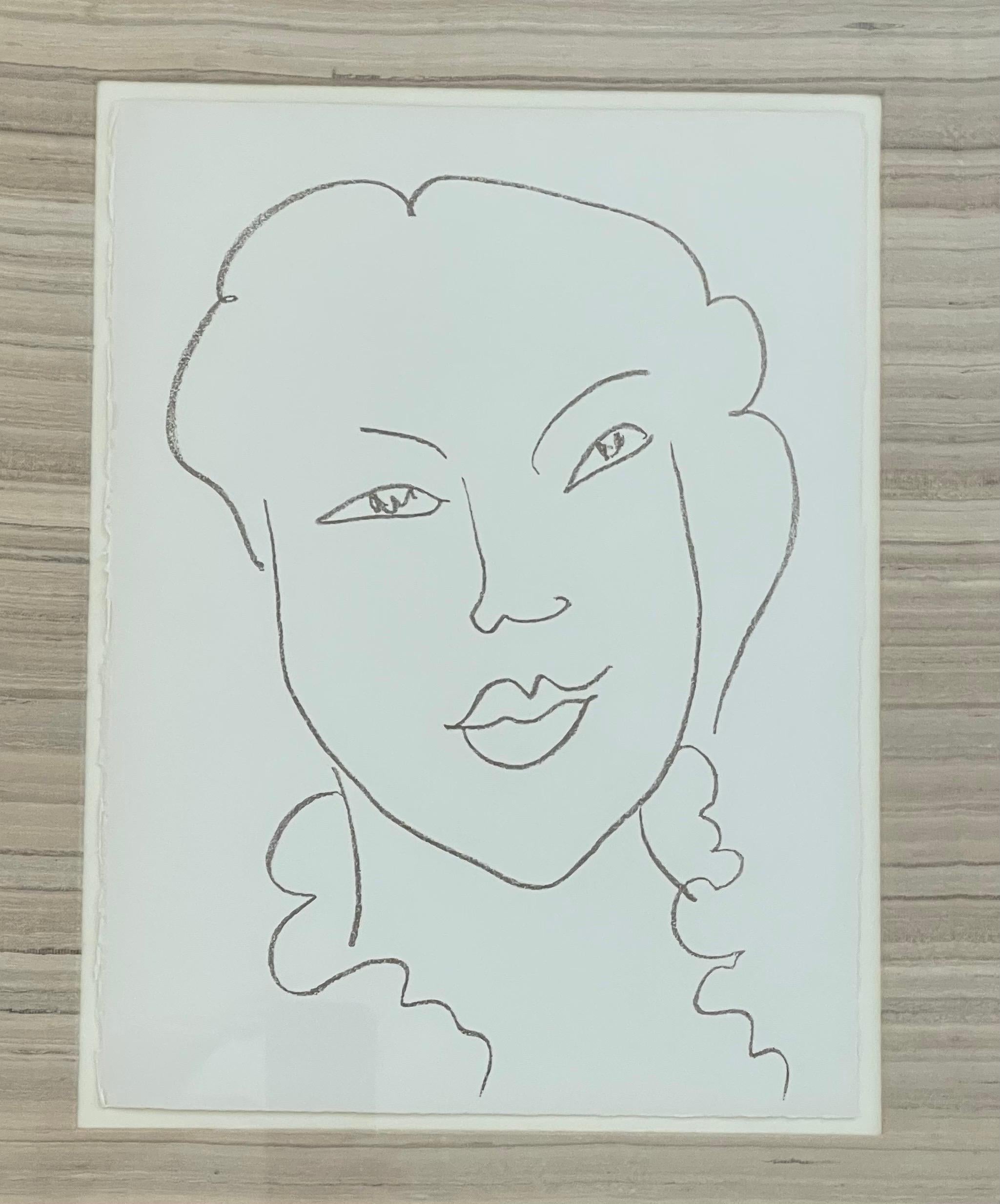 „L'Ile Verte“ von Poesies Antillaises, Lithographie von Henri Matisse (20. Jahrhundert) im Angebot
