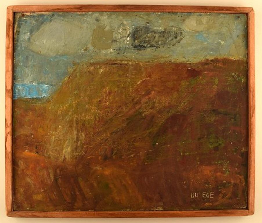 Lili Ege (1913-2004). Danish painter. Oil on board. 